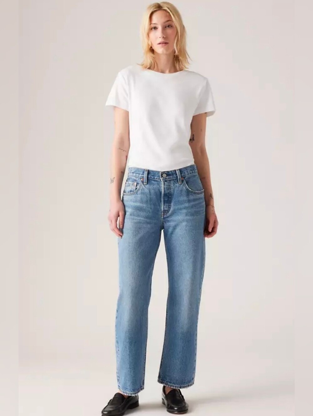 ❤️ LEVI'S PREMIUM 501® '90s ANKLE JEANS, LOOSE STRAIGHT FIT, 8 (29)
